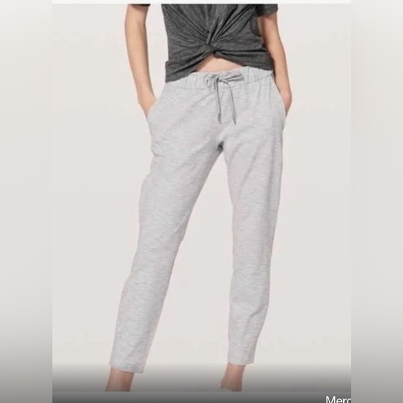 lululemon athletica Pants - LULULEMON Womens Jet Crop Slim Pants Size 6/8 We Are From Space Luxtreme Grey